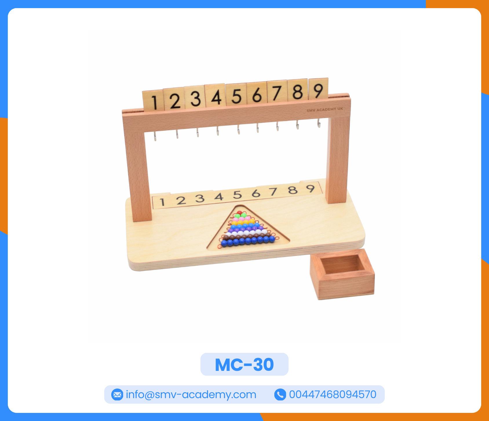 هانجر الخرز 1 - Montessori Beads Hanger 1